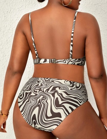 Costum de baie Shein Curve+, mix culori