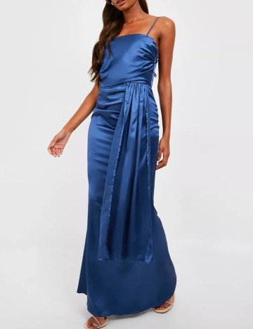 Rochie maxi Boohoo, albastru