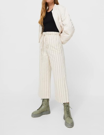 Jeans Stradivarius, crem