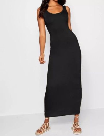 Rochie maxi Boohoo, negru