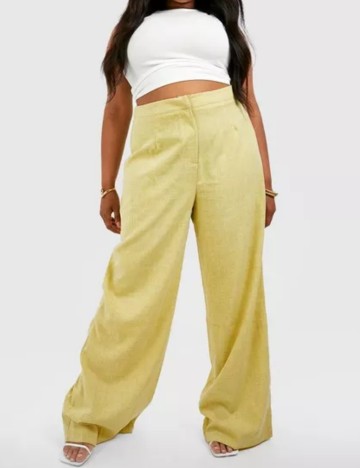 Pantaloni Boohoo, verde lime