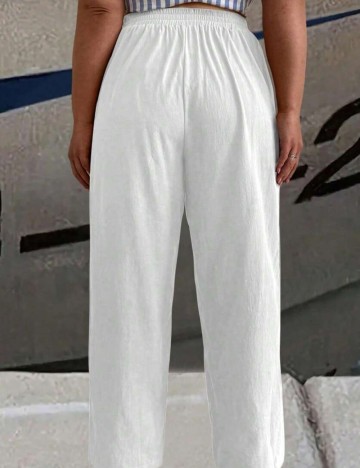 Pantaloni Shein, alb