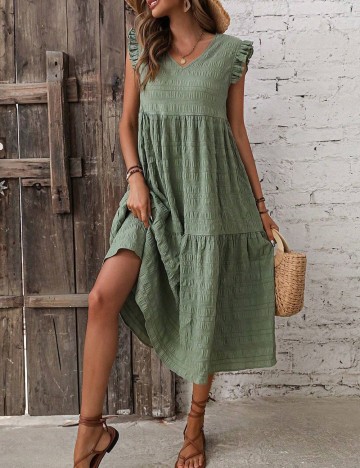 Rochie maxi Shein, verde