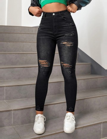 Jeans Shein, negru