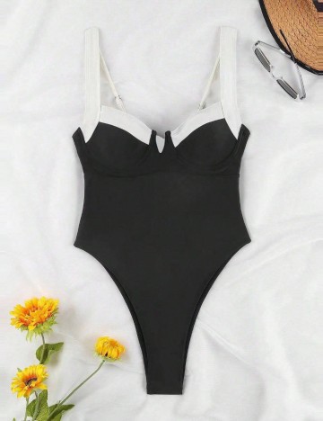 Costum de baie întreg Shein, mix culori