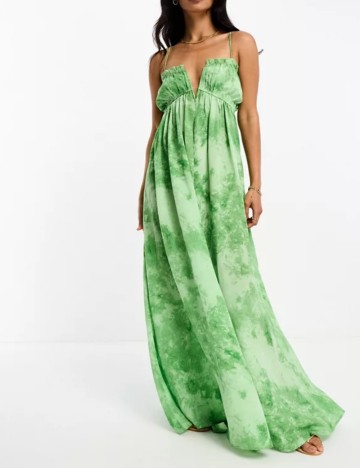 Rochie maxi ASOS, verde