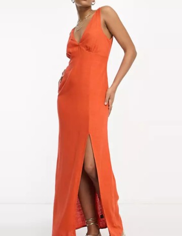 Rochie maxi ASOS, portocaliu