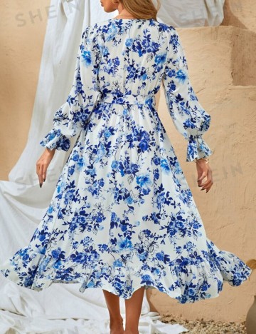 Rochie midi Shein, mix culori