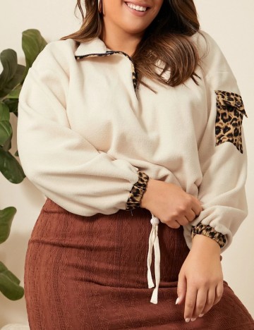 Bluză Casual Shein Curve+, crem