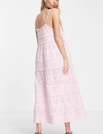 Rochie midi ASOS, roz