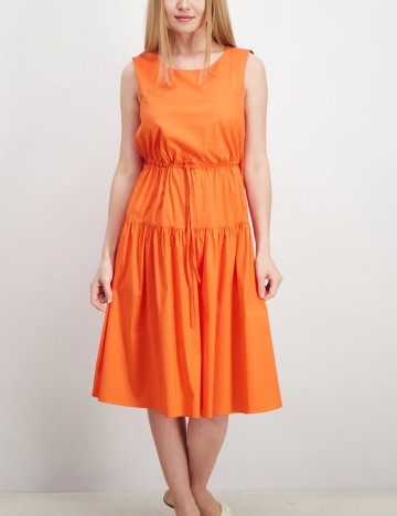 Rochie midi Vero Moda, portocaliu