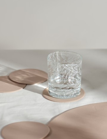 Set suport pentru pahare Sinsay, bej