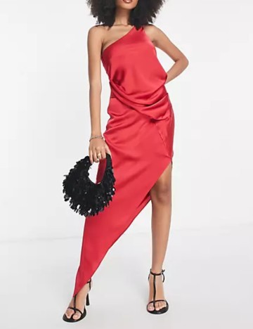 Rochie midi ASOS, roșu