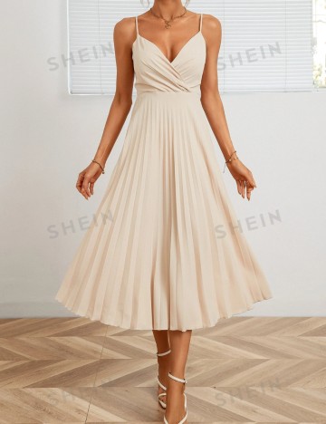 Rochie maxi Shein, crem
