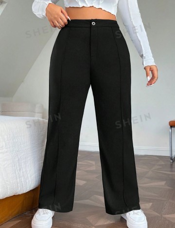 Pantaloni Shein Curve+, negru