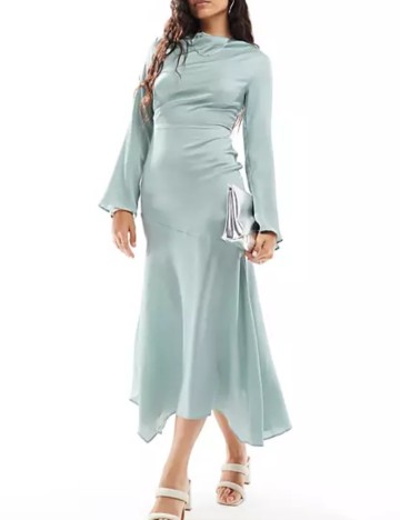 Rochie maxi ASOS, albastru