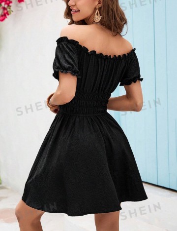 Rochie mini SHEIN VCAY, negru