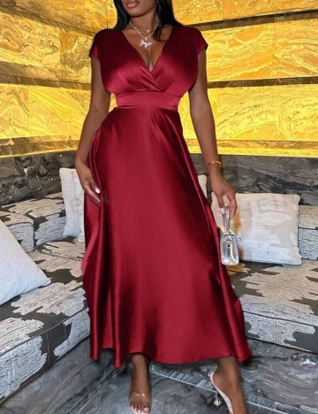 Rochie maxi Shein, vișiniu