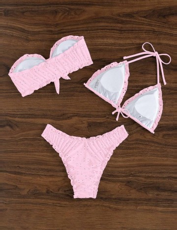 Set costum de baie Shein, roz