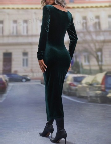 Rochie midi Shein, verde
