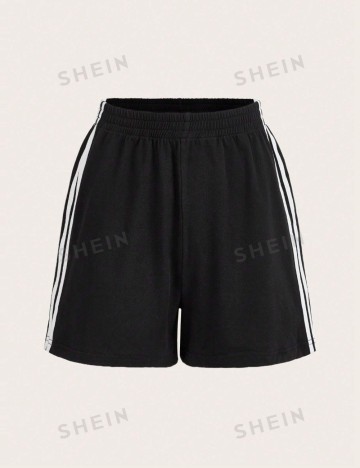 Pantaloni scurți Shein Curve+, negru