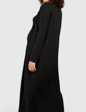 Set salopetă și cardigan Boohoo, negru