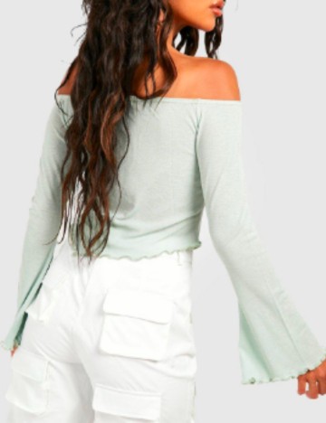 Top Boohoo, verde