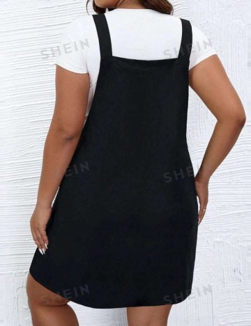 Sarafan Shein Curve+, negru