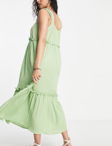 Rochie midi ASOS, verde