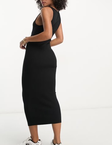 Rochie midi ASOS, negru