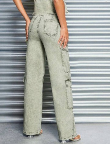 Pantaloni cargo Shein, kaki