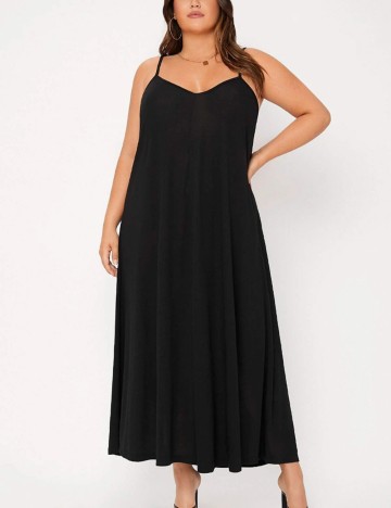 Rochie maxi Shein Curve+, negru