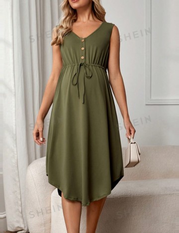 Rochie midi Shein, verde