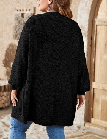 Cardigan Shein Curve+, negru