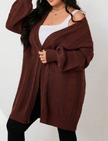 Cardigan Shein Curve+, maro