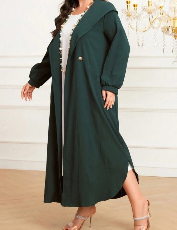 Trench Shein Curve+, verde