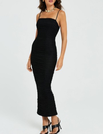 Rochie maxi MICHELLE KEEGAN, negru