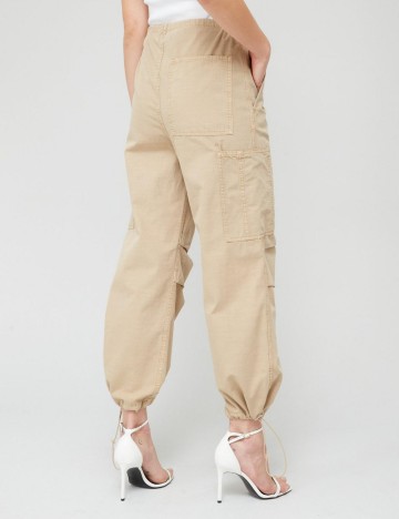 Pantaloni cargo Mango, bej