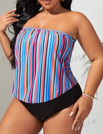 Costum de baie Shein, mix culori