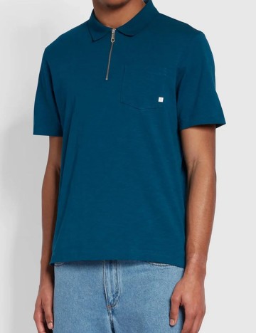 Tricou polo Farah, albastru