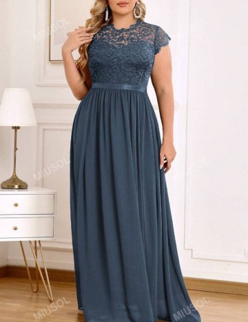 Rochie maxi Shein Curve+, albastru