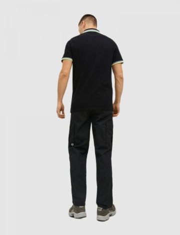 Tricou polo Jack & Jones, negru