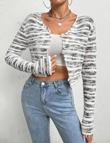 Cardigan Shein, mix culori