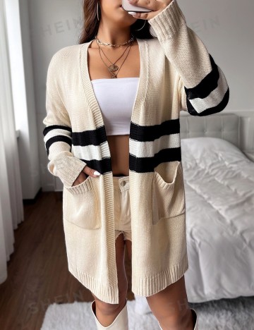 Cardigan Shein Curve+, mix culori