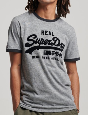 Tricou Superdry, gri