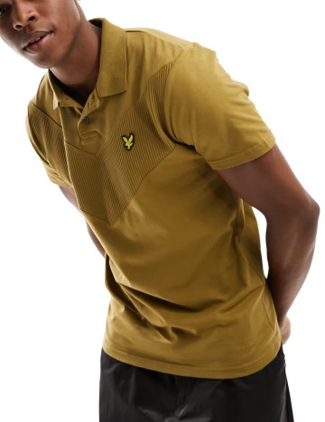 Tricou polo Lyle & Scott, kaki