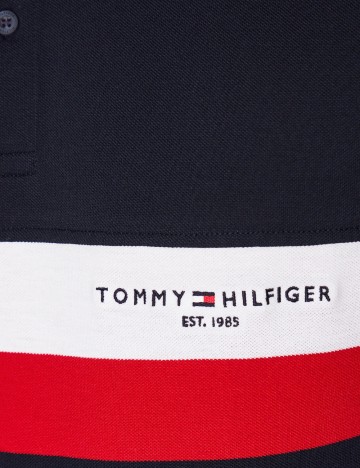 Tricou polo Tommy Hilfiger, bleumarin