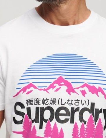 Tricou Superdry, alb