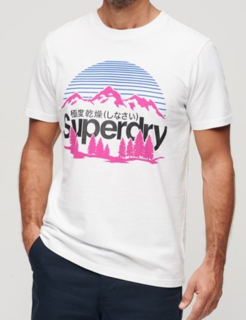 Tricou Superdry, alb