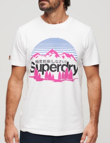 Tricou Superdry, alb